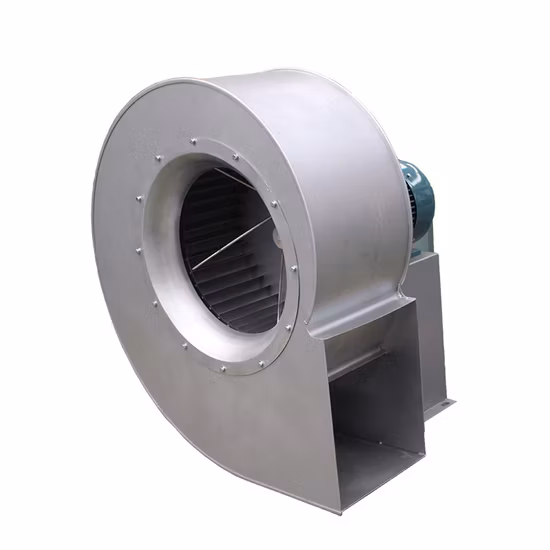 Soplador de aire de escape centrífugo de ventilación industrial de acero inoxidable para incinerador de eliminación de basura